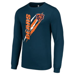 NFL Chicago Bears Starter Color Scratch Long Sleeve T-Shirt