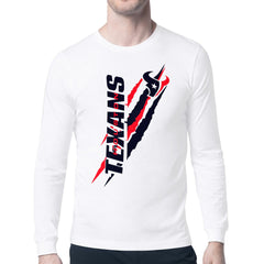 NFL Houston Texans Starter Color Scratch Long Sleeve T-Shirt