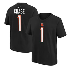 NFL Cincinnati Bengals Ja'Marr Chase Preschool Player Name & Number T-Shirt