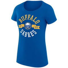 Buffalo Sabres G-III 4Her by Carl Banks Women's Super-Slim Fit Lightweight City Graphic Sport Crewneck T-Shirt