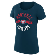 Montreal Canadiens G-III 4Her by Carl Banks Women's Super-Slim Fit Lightweight City Graphic Sport Crewneck T-Shirt