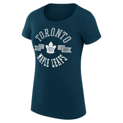 Toronto Maple Leafs G-III 4Her by Carl Banks Women's Super-Slim Fit Lightweight City Graphic Sport Crewneck T-Shirt