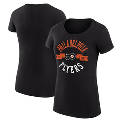 Philadelphia Flyers G-III 4Her by Carl Banks Women's Super-Slim Fit Lightweight City Graphic Sport Crewneck T-Shirt