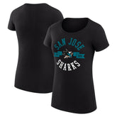 San Jose Sharks G-III 4Her by Carl Banks Women's Super-Slim Fit Lightweight City Graphic Sport Crewneck T-Shirt