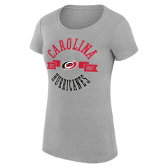Carolina Hurricanes G-III 4Her by Carl Banks Women's Super-Slim Fit Lightweight City Graphic Sport Crewneck T-Shirt