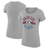 Colorado Avalanche G-III 4Her by Carl Banks Women's Super-Slim Fit Lightweight City Graphic Sport Crewneck T-Shirt