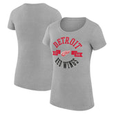 Detroit Red Wings G-III 4Her by Carl Banks Women's Super-Slim Fit Lightweight City Graphic Sport Crewneck T-Shirt
