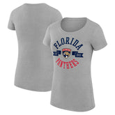 Florida Panthers G-III 4Her by Carl Banks Women's Super-Slim Fit Lightweight City Graphic Sport Crewneck T-Shirt