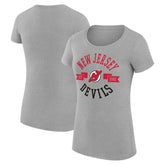 New Jersey Devils G-III 4Her by Carl Banks Women's Super-Slim Fit Lightweight City Graphic Sport Crewneck T-Shirt