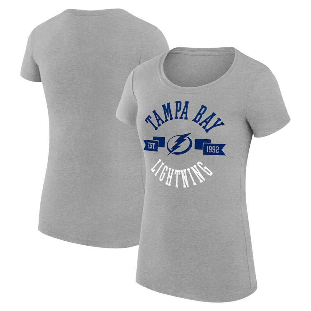 Tampa Bay Lightning G-III 4Her by Carl Banks Women's Super-Slim Fit Lightweight City Graphic Sport Crewneck T-Shirt