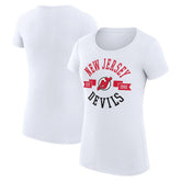 New Jersey Devils G-III 4Her by Carl Banks Women's Super-Slim Fit Lightweight City Graphic Sport Crewneck T-Shirt