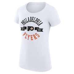 Philadelphia Flyers G-III 4Her by Carl Banks Women's Super-Slim Fit Lightweight City Graphic Sport Crewneck T-Shirt