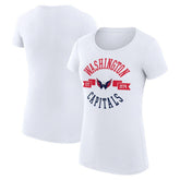Washington Capitals G-III 4Her by Carl Banks Women's Super-Slim Fit Lightweight City Graphic Sport Crewneck T-Shirt
