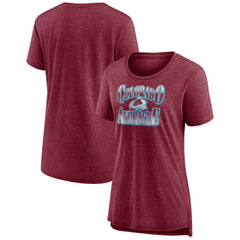 Colorado Avalanche Women's Crash the Net Tri-Blend T-Shirt
