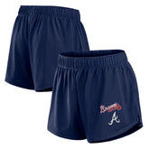 Atlanta Braves Women's Mesh Shorts - Navy