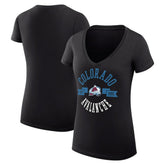 Colorado Avalanche G-III 4Her by Carl Banks Women's Super-Slim Fit Lightweight City Graphic V-Neck T-Shirt