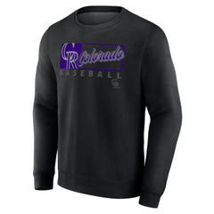 Colorado Rockies Focus Fleece Pullover Sweatshirt - Black