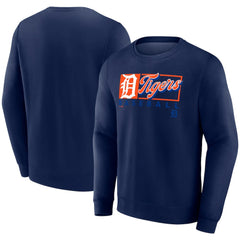 Detroit Tigers Focus Fleece Pullover Sweatshirt - Navy