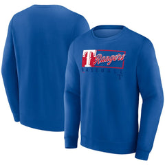 Texas Rangers Focus Fleece Pullover Sweatshirt - Royal