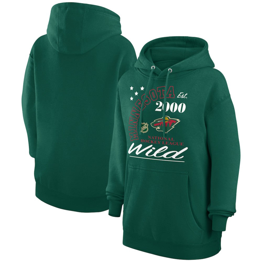 Minnesota Wild Starter Arch City Team Graphic Fleece Pullover Hoodie