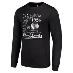 Chicago Blackhawks Starter Arch City Theme Graphic Long Sleeve T-Shirt