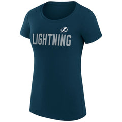 Tampa Bay Lightning G-III 4Her by Carl Banks Women's Super-Slim Fit Lightweight Dot Print Team T-Shirt