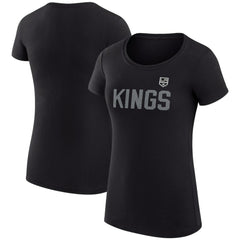 Los Angeles Kings G-III 4Her by Carl Banks Women's Super-Slim Fit Lightweight Dot Print Team T-Shirt