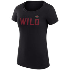 Minnesota Wild G-III 4Her by Carl Banks Women's Super-Slim Fit Lightweight Dot Print Team T-Shirt
