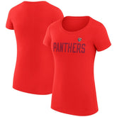 Florida Panthers G-III 4Her by Carl Banks Women's Super-Slim Fit Lightweight Dot Print Team T-Shirt