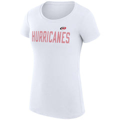 Carolina Hurricanes G-III 4Her by Carl Banks Women's Super-Slim Fit Lightweight Dot Print Team T-Shirt