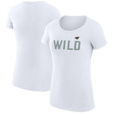 Minnesota Wild G-III 4Her by Carl Banks Women's Super-Slim Fit Lightweight Dot Print Team T-Shirt
