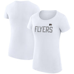 Philadelphia Flyers G-III 4Her by Carl Banks Women's Super-Slim Fit Lightweight Dot Print Team T-Shirt