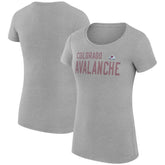 Colorado Avalanche G-III 4Her by Carl Banks Women's Super-Slim Fit Lightweight Dot Print Team T-Shirt