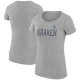 Seattle Kraken G-III 4Her by Carl Banks Women's Super-Slim Fit Lightweight Dot Print Team T-Shirt