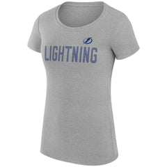 Tampa Bay Lightning G-III 4Her by Carl Banks Women's Super-Slim Fit Lightweight Dot Print Team T-Shirt