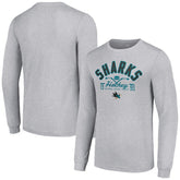 San Jose Sharks Starter Puck Long Sleeve T-Shirt