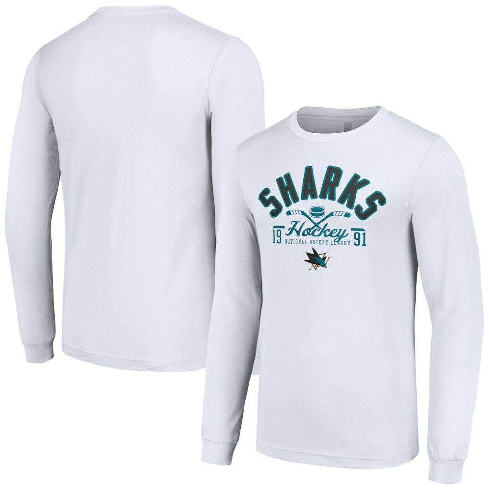 San Jose Sharks Starter Puck Long Sleeve T-Shirt