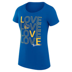 Golden State Warriors G-III 4Her by Carl Banks Women's Super-Slim Fit Lightweight Basketball Love T-Shirt sale - Royal on sale