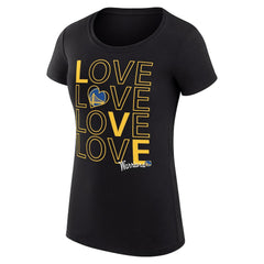 Golden State Warriors G-III 4Her by Carl Banks Women's Super-Slim Fit Lightweight Basketball Love T-Shirt sale - Black on sale