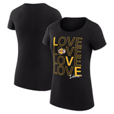 Los Angeles Lakers G-III 4Her by Carl Banks Women's Super-Slim Fit Lightweight Basketball Love T-Shirt - Black sale