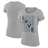 Memphis Grizzlies G-III 4Her by Carl Banks Women's Super-Slim Fit Lightweight Basketball Love T-Shirt - Heather Gray sale