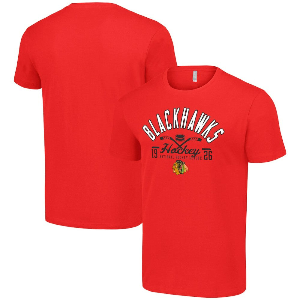 Chicago Blackhawks Starter Half Puck T-Shirt