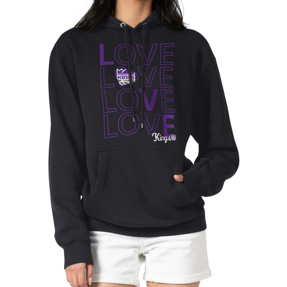 Sacramento Kings G-III 4Her by Carl Banks Women's Basketball Love Fleece Pullover Hoodie - Black shop