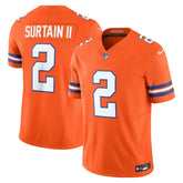 NFL Denver Broncos Patrick Surtain II Alternate Mile High Collection 1977 Throwback Vapor F.U.S.E. Limited Jersey
