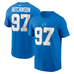 NFL Detroit Lions Aidan Hutchinson Name & Number T-Shirt