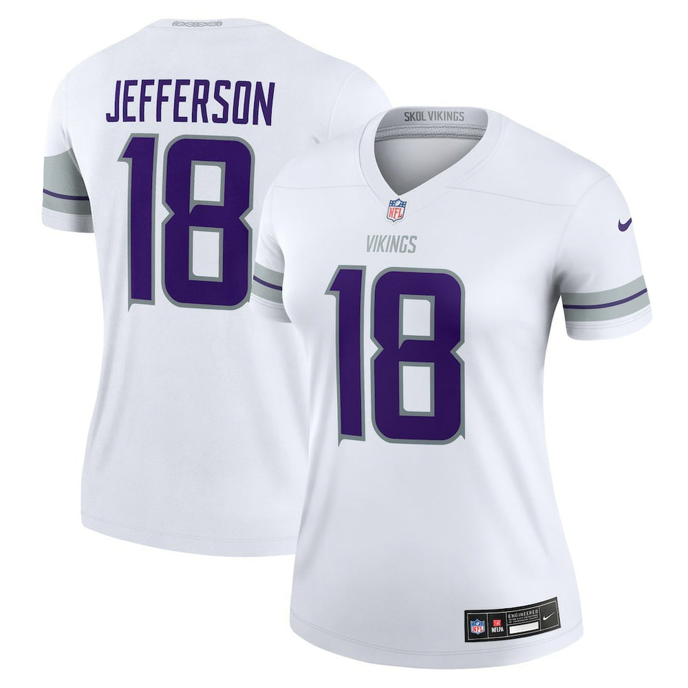 NFL Minnesota Vikings Justin Jefferson Women's Alternate Legend Player Performance Top