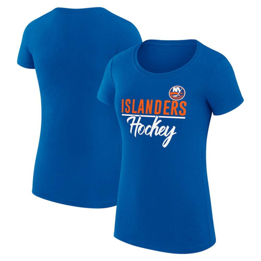 New York Islanders G-III 4Her by Carl Banks Women's Super-Slim Fit Lightweight Team Sport T-Shirt