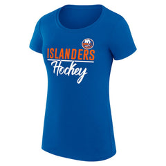 New York Islanders G-III 4Her by Carl Banks Women's Super-Slim Fit Lightweight Team Sport T-Shirt