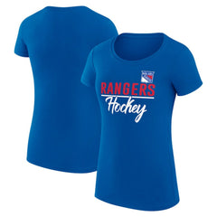 New York Rangers G-III 4Her by Carl Banks Women's Super-Slim Fit Lightweight Team Sport T-Shirt