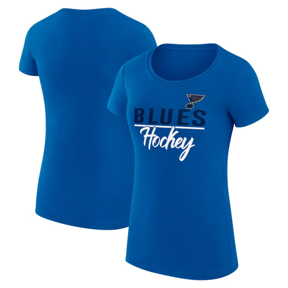 St. Louis Blues G-III 4Her by Carl Banks Women's Super-Slim Fit Lightweight Team Sport T-Shirt